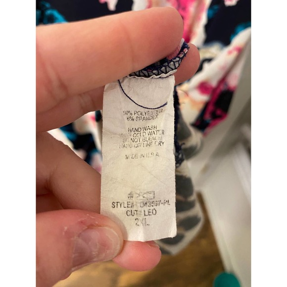 Celeste Floral/Leopard Combo Dress Size 2XL - Picture 4 of 5